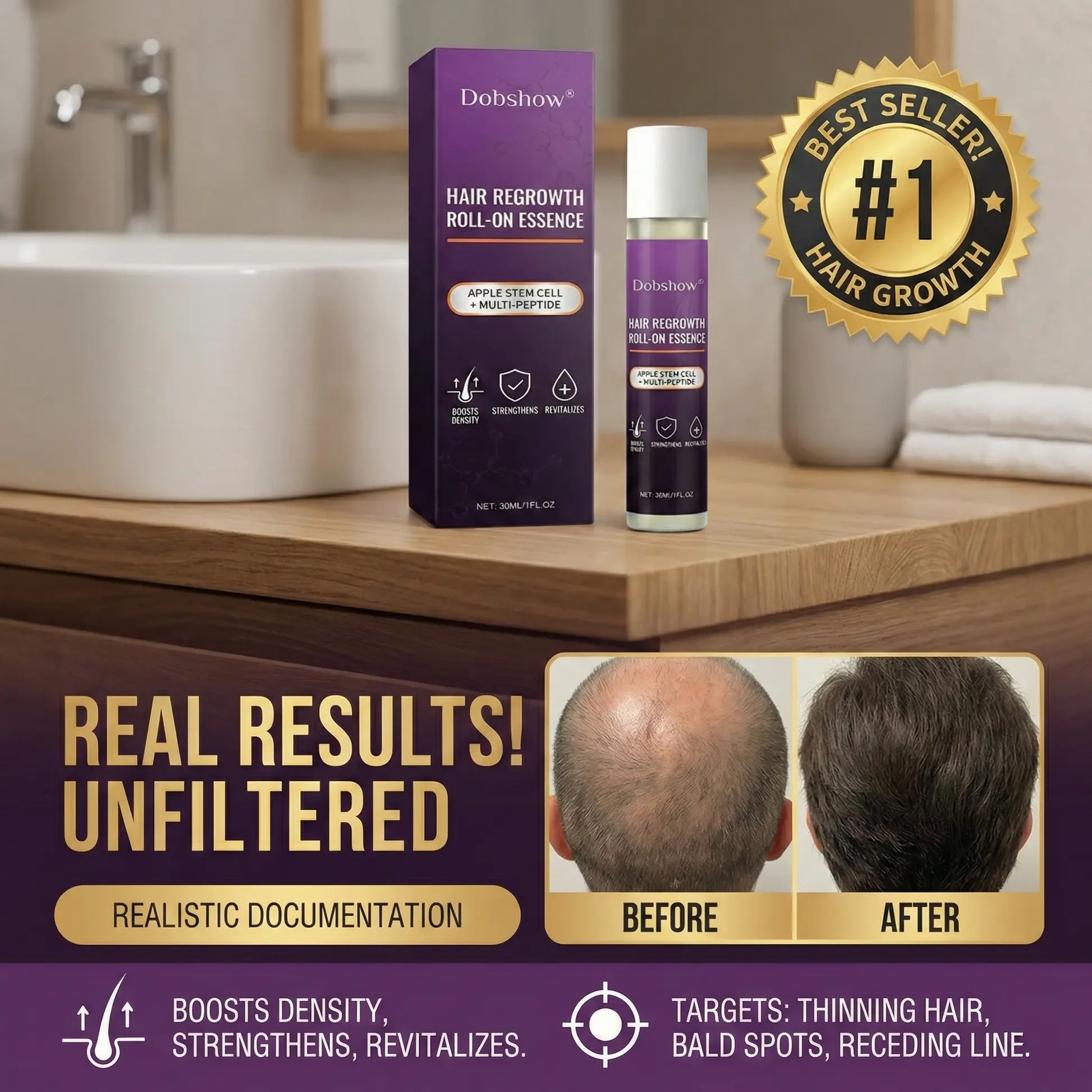 Dobshow® Hair Regrowth Care Roll-On Essence - Image 2