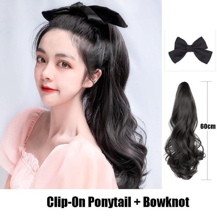 Bowknot Clip-On Ponytail - Image 2