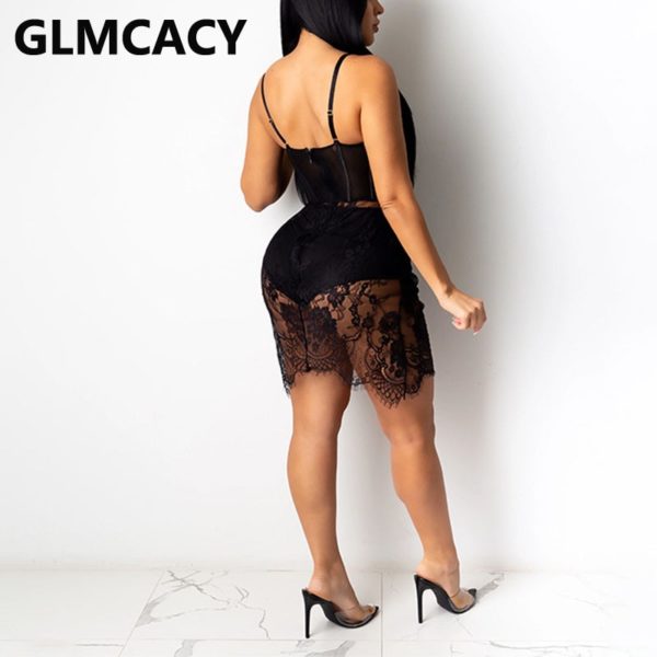 Szempilla Lace Bodice áttetsző hálós ruha - Image 2