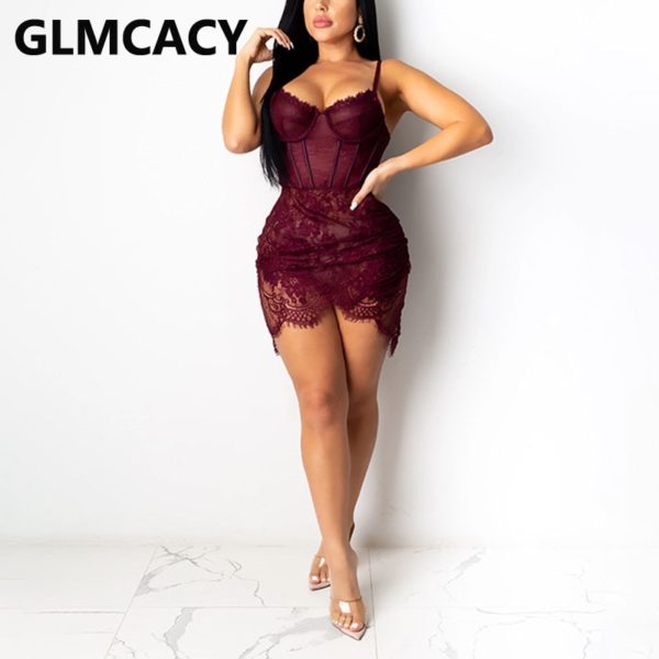 Szempilla Lace Bodice áttetsző hálós ruha - Image 3