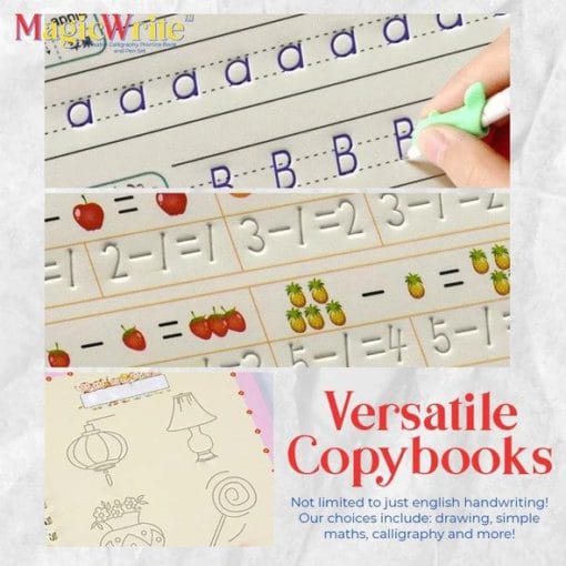 MagicWrite újrafelhasználható kalligráfia gyakorló könyv és tollkészlet