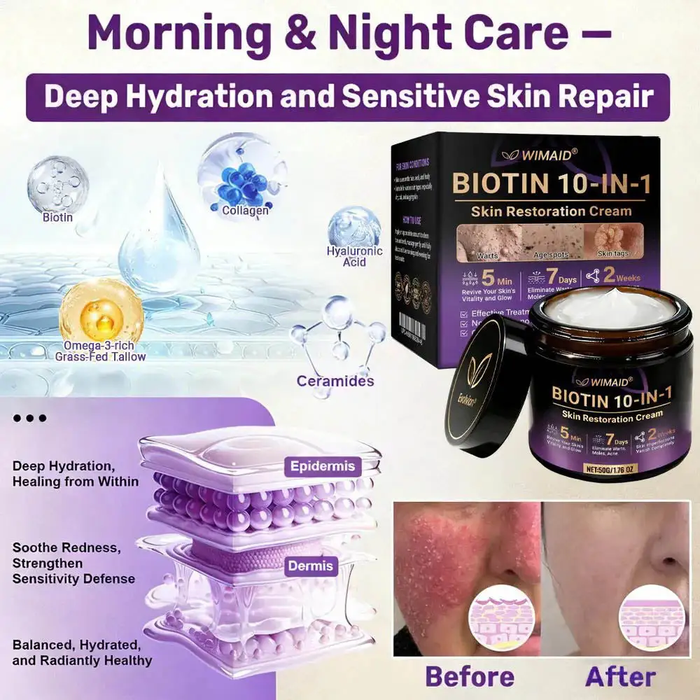 Biotin 10 az 1-ben bőrhelyreállító krém